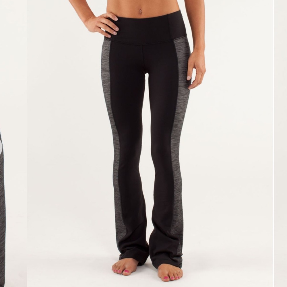 Lululemon Barre Pulse Pant Sz 4 Black/Gray